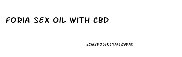 Foria Sex Oil With Cbd