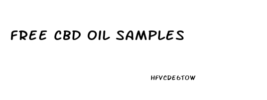 Free Cbd Oil Samples