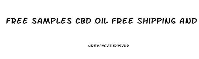 Free Samples Cbd Oil Free Shipping And Handling