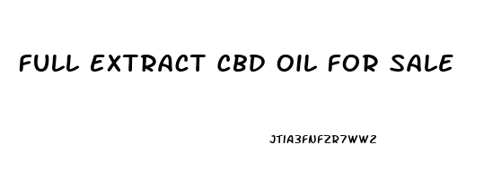 Full Extract Cbd Oil For Sale