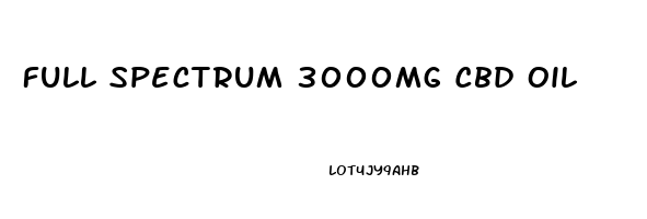 Full Spectrum 3000mg Cbd Oil