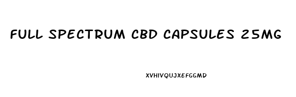 Full Spectrum Cbd Capsules 25mg