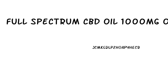 Full Spectrum Cbd Oil 1000mg Orange Zest