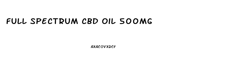 Full Spectrum Cbd Oil 500mg