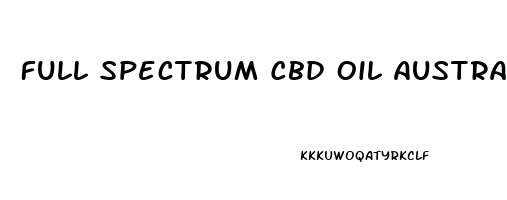 Full Spectrum Cbd Oil Australia