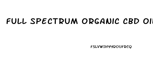 Full Spectrum Organic Cbd Oil