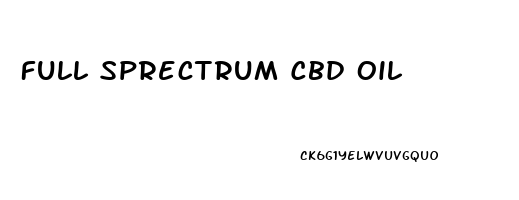 Full Sprectrum Cbd Oil