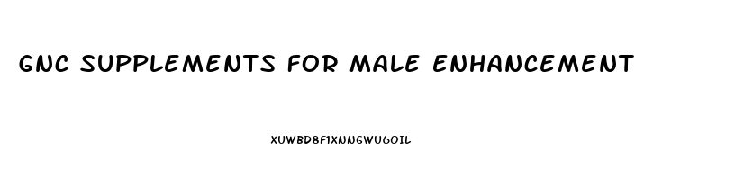 Gnc Supplements For Male Enhancement