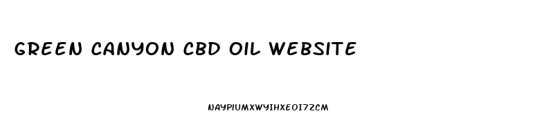 Green Canyon Cbd Oil Website