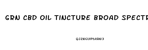 Grn Cbd Oil Tincture Broad Spectrum Apple Cinnamon