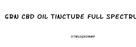 Grn Cbd Oil Tincture Full Spectrum Unflavored