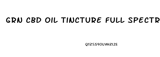 Grn Cbd Oil Tincture Full Spectrum Unflavored