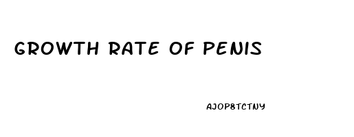 Growth Rate Of Penis