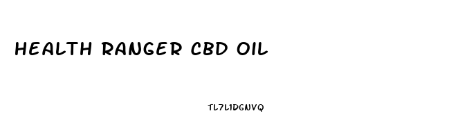 Health Ranger Cbd Oil