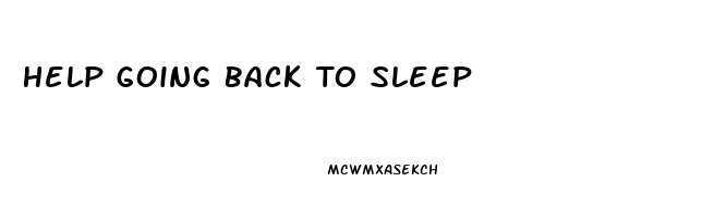 Help Going Back To Sleep