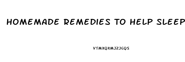 Homemade Remedies To Help Sleep