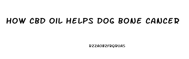 How Cbd Oil Helps Dog Bone Cancer