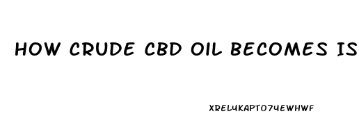 How Crude Cbd Oil Becomes Isolate Flow Chart