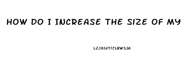 How Do I Increase The Size Of My Penis