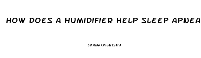 How Does A Humidifier Help Sleep Apnea