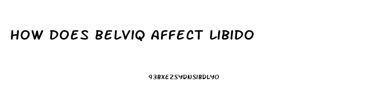 How Does Belviq Affect Libido