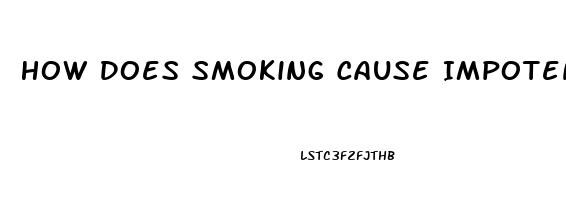 How Does Smoking Cause Impotence Ncbi