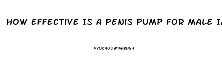 How Effective Is A Penis Pump For Male Impotence