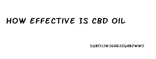 How Effective Is Cbd Oil