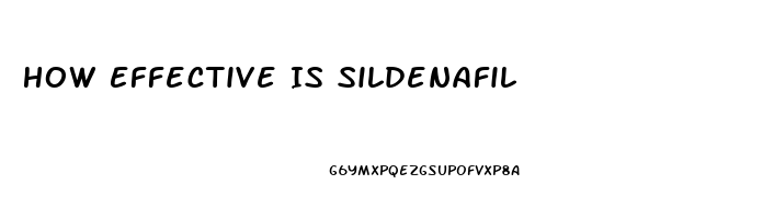 How Effective Is Sildenafil