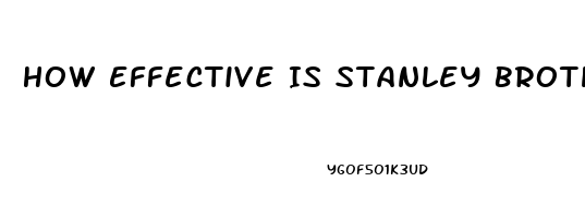 How Effective Is Stanley Brothers Cbd Oil