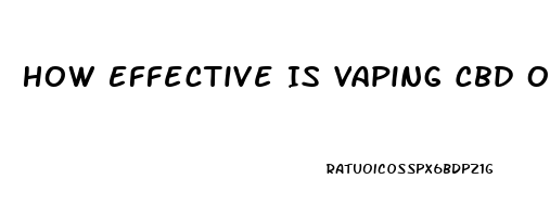 How Effective Is Vaping Cbd Oil For Bipolar And Anxiety