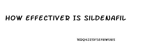 How Effectiver Is Sildenafil
