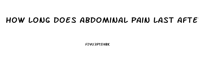 How Long Does Abdominal Pain Last After Sex