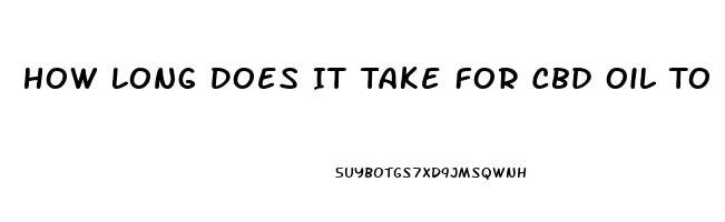 How Long Does It Take For Cbd Oil To Work For Joint Pain