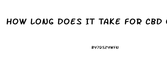 How Long Does It Take For Cbd Oil To Work In Dogs