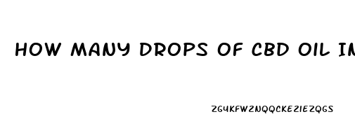 How Many Drops Of Cbd Oil In Coffee