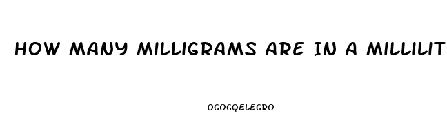 How Many Milligrams Are In A Milliliter Of 500 Cbd Oil