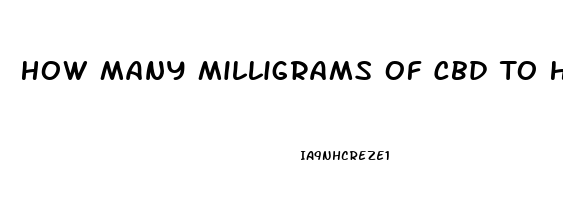 How Many Milligrams Of Cbd To Help With Sleep