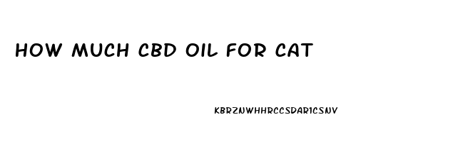 How Much Cbd Oil For Cat