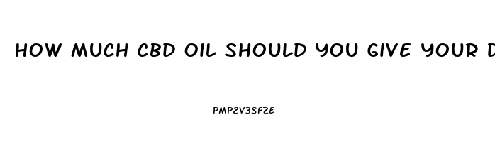 How Much Cbd Oil Should You Give Your Dog For Pain