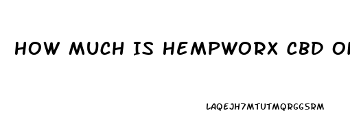 How Much Is Hempworx Cbd Oil