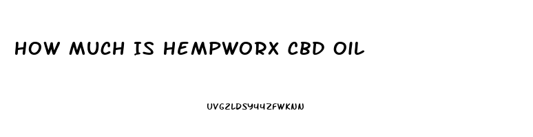 How Much Is Hempworx Cbd Oil