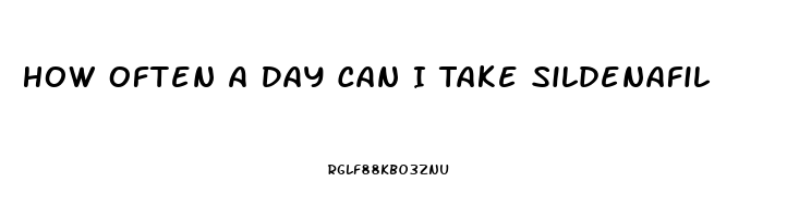 How Often A Day Can I Take Sildenafil