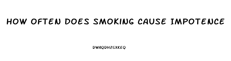 How Often Does Smoking Cause Impotence