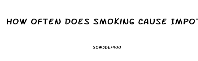 How Often Does Smoking Cause Impotence