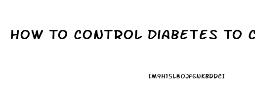 How To Control Diabetes To Control Impotence