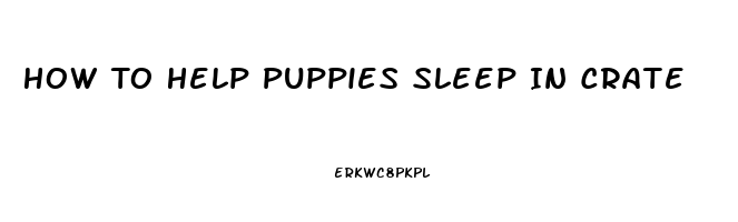 How To Help Puppies Sleep In Crate