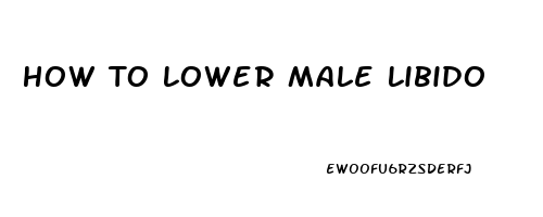 How To Lower Male Libido