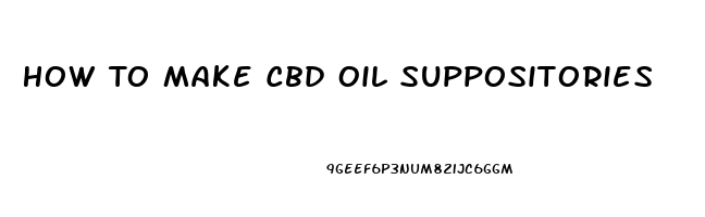 How To Make Cbd Oil Suppositories