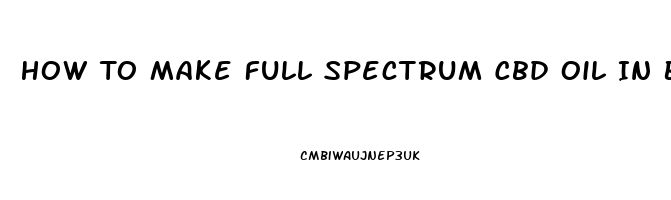 How To Make Full Spectrum Cbd Oil In Broad Spectrum By Hplc